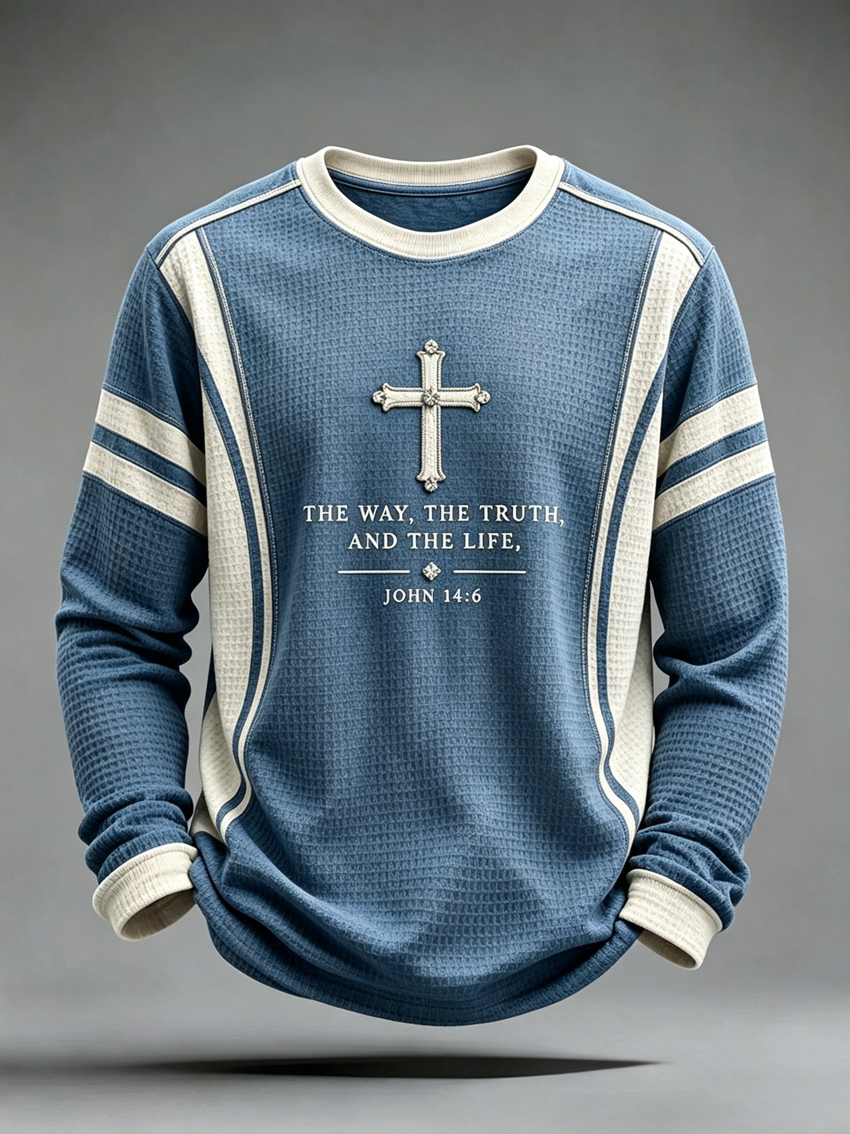 Men's Be Still And Know Psalm 46:10 Printed Waffle-Knit Top